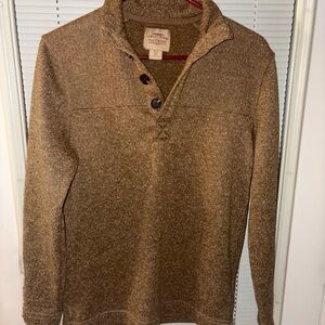 Men's Tan Turtleneck Sweater - small